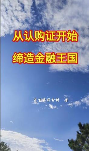 认购证开始缔造金融王国剧情解析